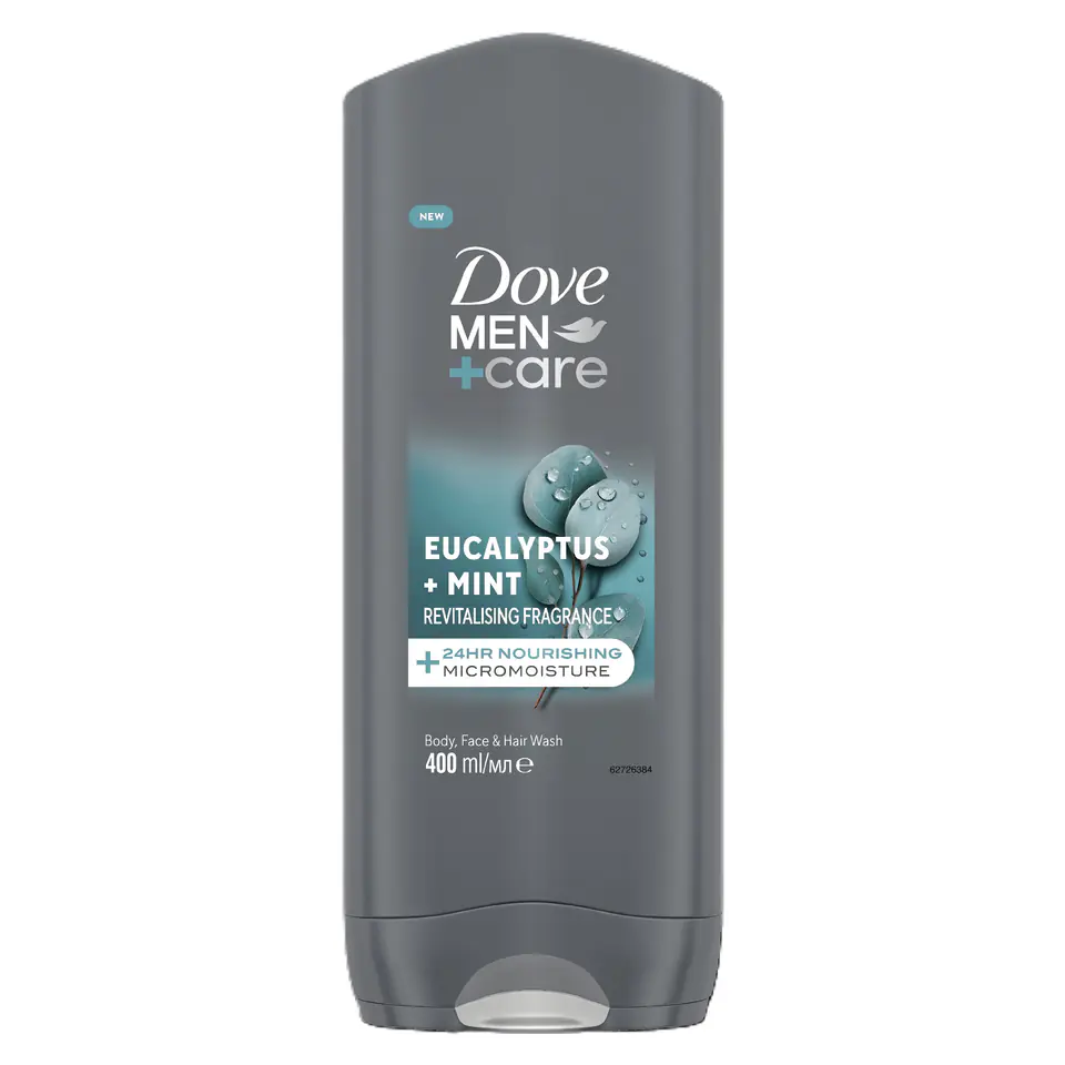 ⁨DOVE Men Żel pod prysznic Eucaliptus + Mint 400 ml⁩ w sklepie Wasserman.eu