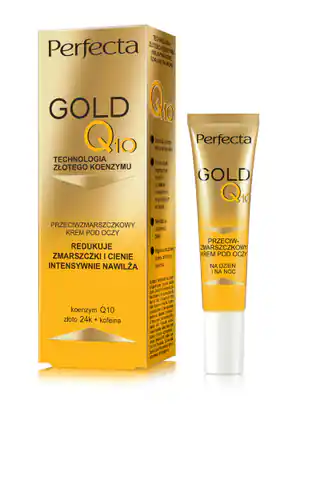 ⁨PERFECTA Gold Q10 Krem przeciwzmarszczkowy pod oczy 15 ml⁩ w sklepie Wasserman.eu