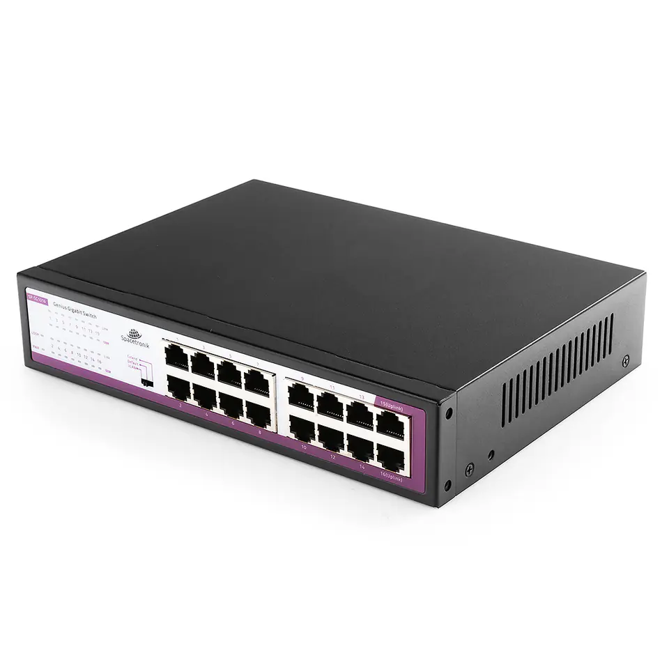 ⁨SWITCH 16-portowy SP-SG1016 Gigabit⁩ w sklepie Wasserman.eu