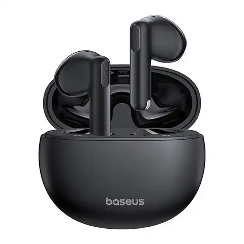 ⁨Słuchawki Douszne Bluetooth TWS Baseus Bowie E12 czarne⁩ w sklepie Wasserman.eu