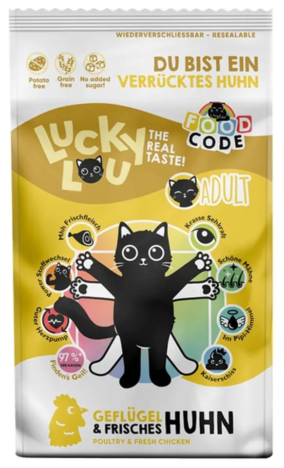 Lucky Lou Food Code Lifestage Adult Drób & Kurczak 1,7kg w sklepie Wasserman.eu