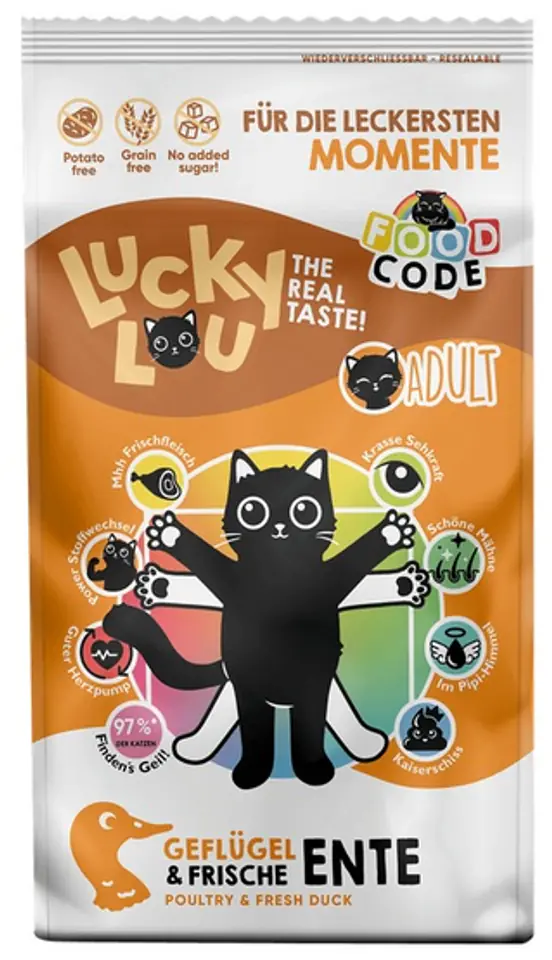 Lucky Lou Food Code Lifestage Adult Drób & Kaczka 340g w sklepie Wasserman.eu
