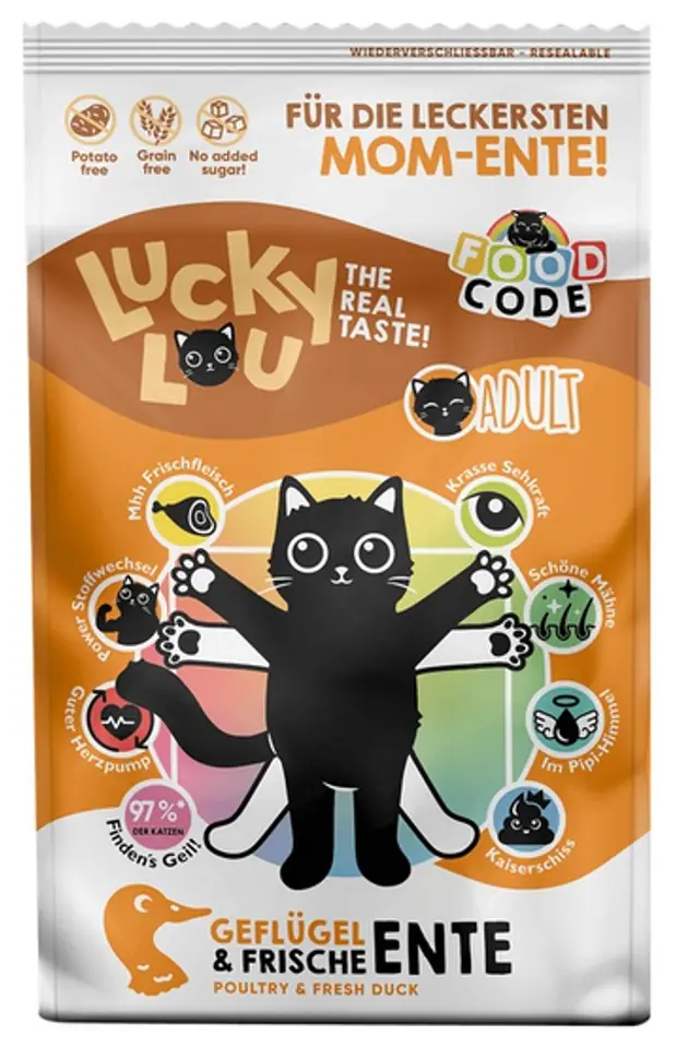 Lucky Lou Food Code Lifestage Adult Drób & Kaczka 750g w sklepie Wasserman.eu