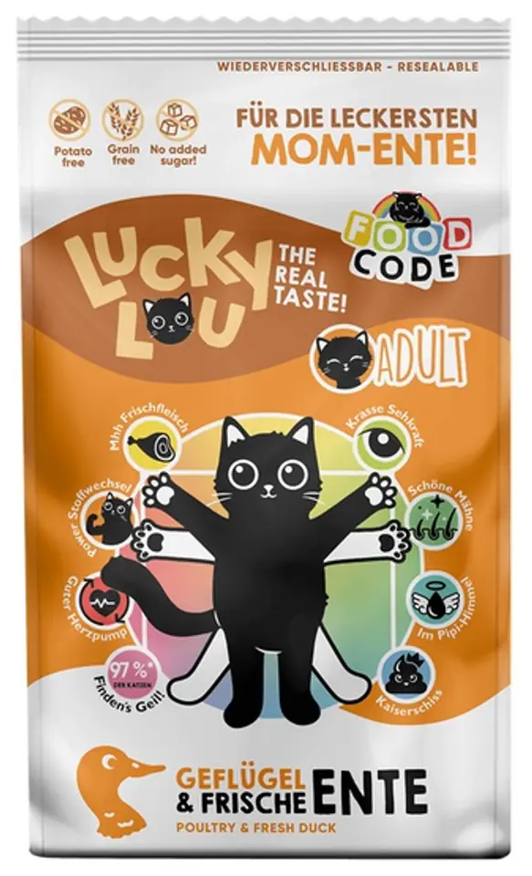 Lucky Lou Food Code Lifestage Adult Drób & Kaczka 1,7kg w sklepie Wasserman.eu