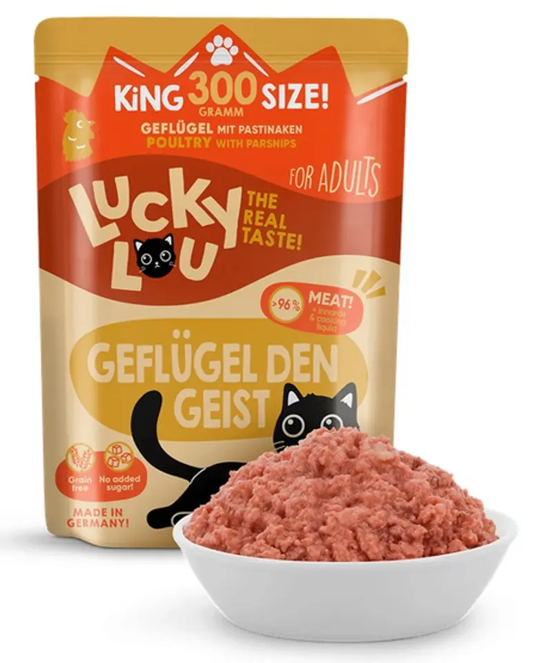 ⁨Lucky Lou Lifestage Adult Drób saszetka 300g⁩ w sklepie Wasserman.eu