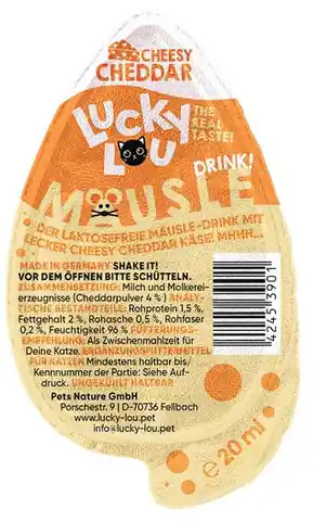 ⁨Lucky Lou Mausle Drink-Snack Cheddar 20ml⁩ w sklepie Wasserman.eu