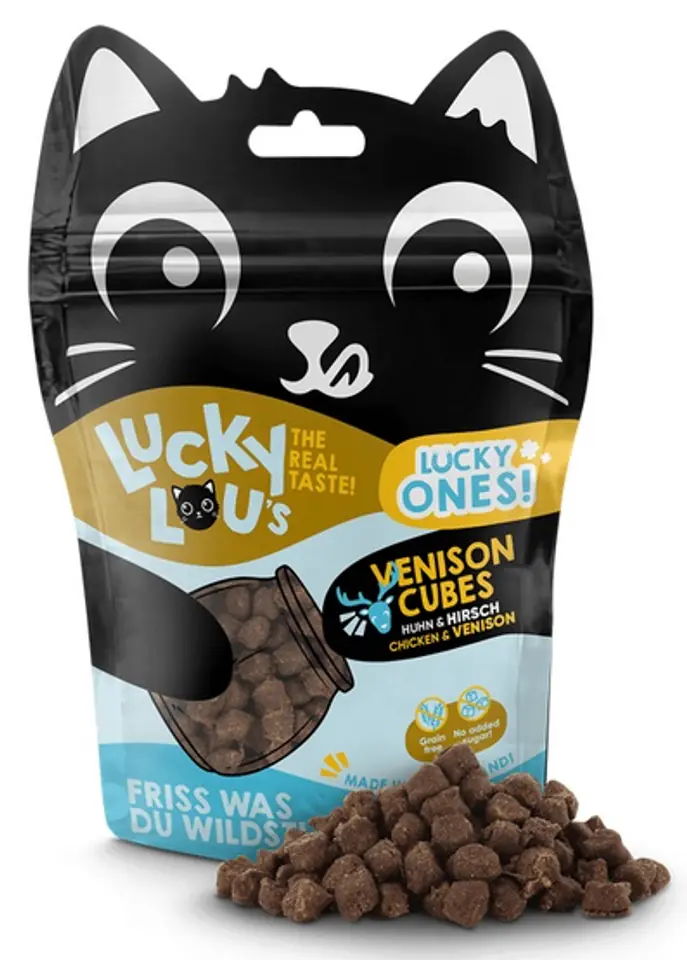 ⁨Lucky Lou Lucky Ones Cubes Kurczak & Jeleń 80g⁩ w sklepie Wasserman.eu