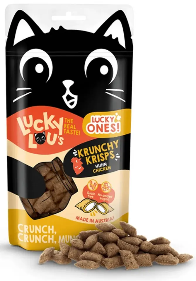 ⁨Lucky Lou Lucky Ones Krunchy Krisps Kurczak 60g⁩ w sklepie Wasserman.eu