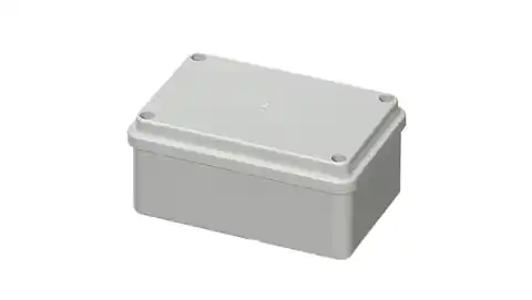 ⁨Self-extinguishing flush box with cover 960 degrees C series 410A IP56 120x80x50 grey EC410C4RA⁩ at Wasserman.eu