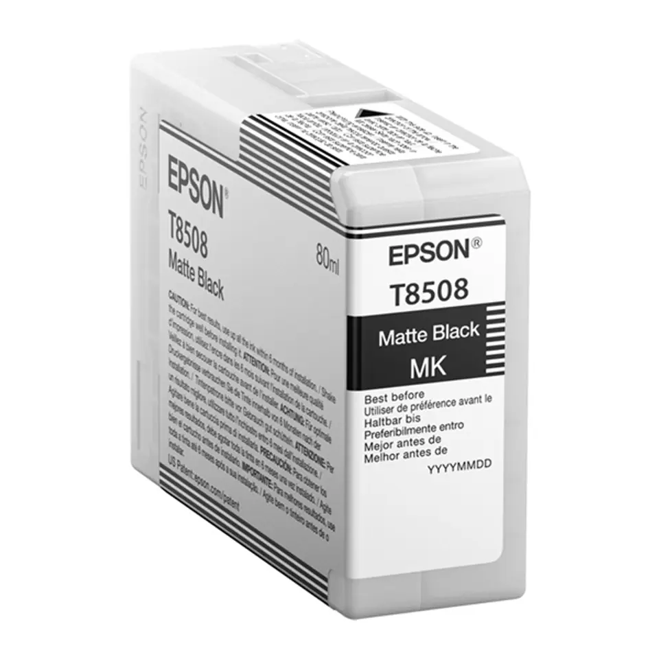 ⁨Epson oryginalny ink / tusz C13T85080N, matte black, 80ml⁩ w sklepie Wasserman.eu