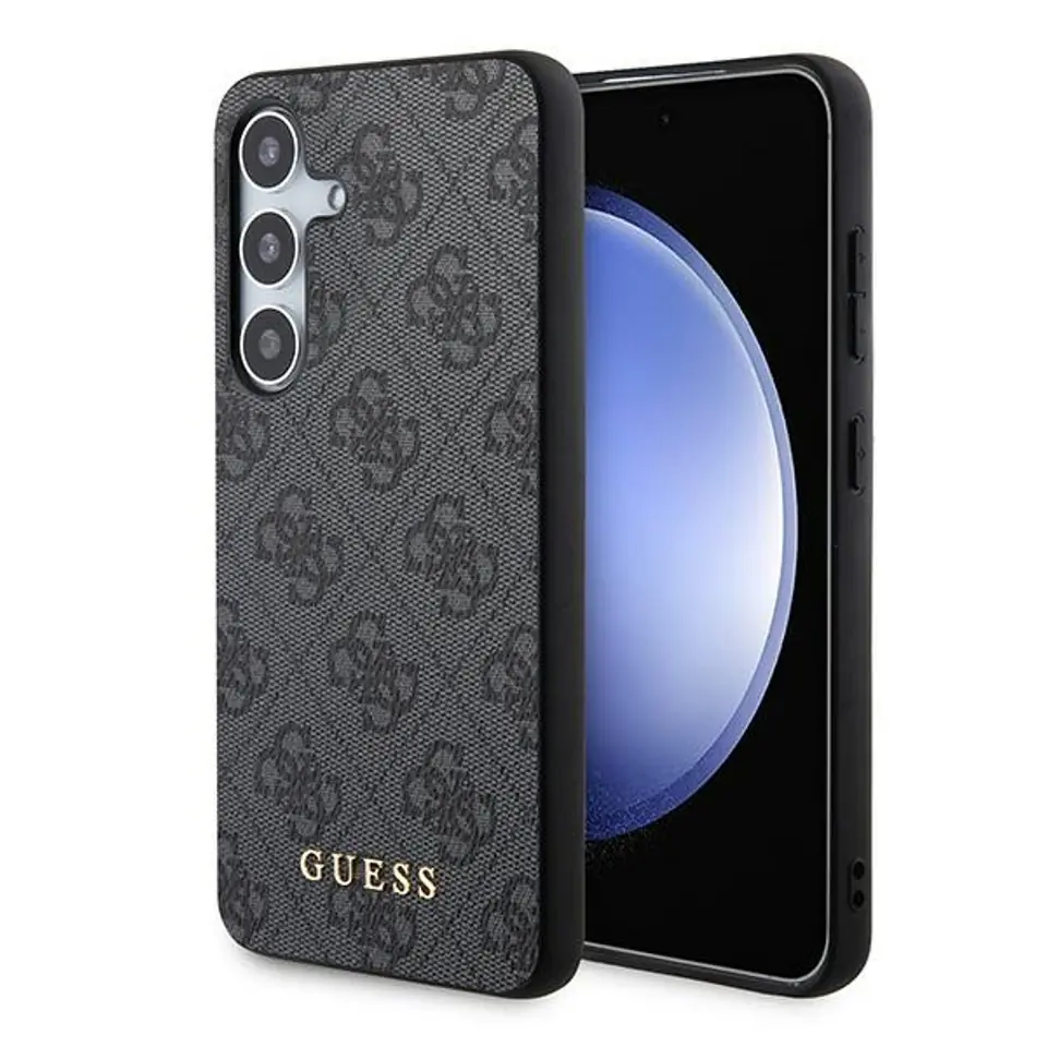 ⁨Guess GUHCS24SG4GFGR S24 S921 czarny/black hardcase 4G Metal Gold Logo⁩ w sklepie Wasserman.eu