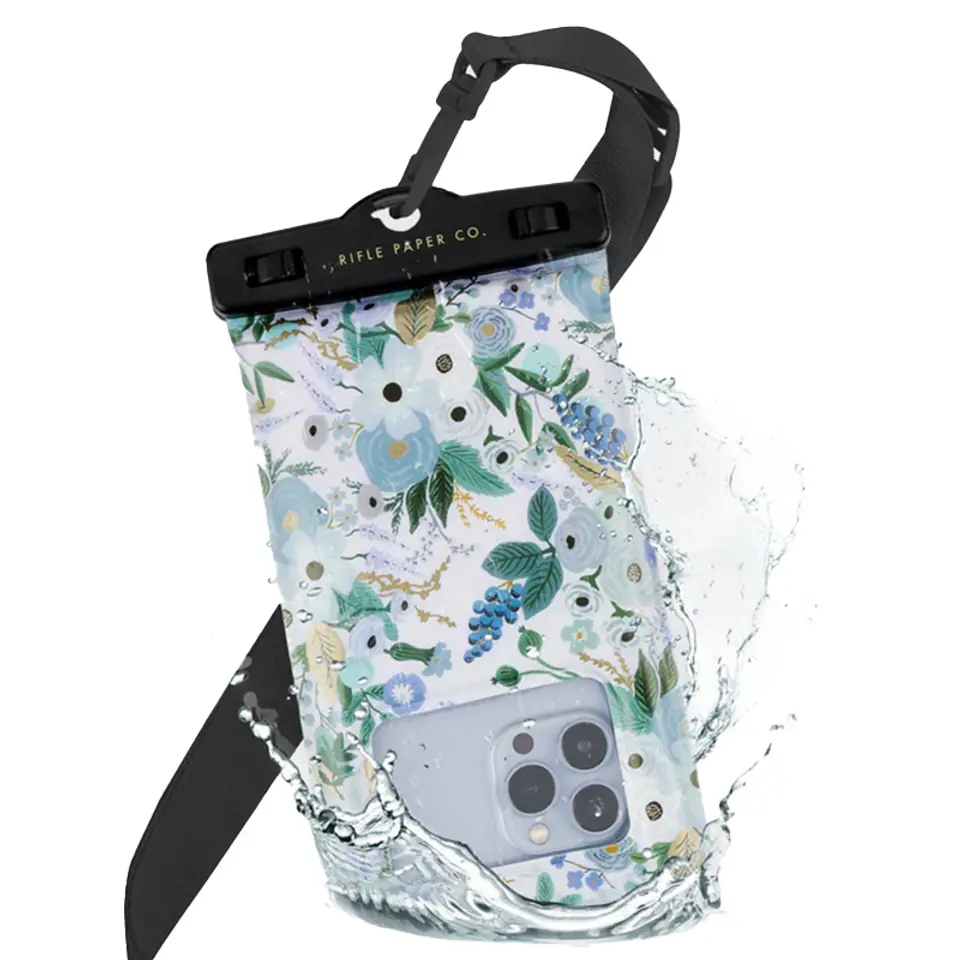 ⁨Rifle Paper Waterproof Floating Pouch - Etui wodoodporne do smartfonów do 6.7" (Garden Party Blue)⁩ w sklepie Wasserman.eu