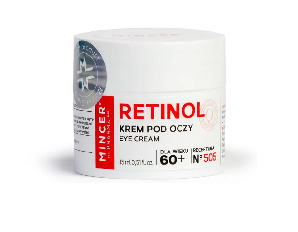 ⁨MINCER Retinol N505 60+ Krem pod oczy 15 ml⁩ w sklepie Wasserman.eu