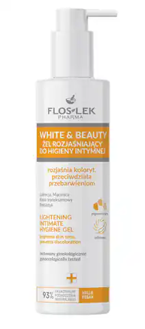 ⁨FLOSLEK PHARMA White & Beauty Żel rozjaśniający do higieny intymnej 225ml⁩ w sklepie Wasserman.eu