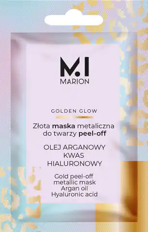 ⁨MARION GOLDEN GLOW Złota maska metaliczna peel-off⁩ w sklepie Wasserman.eu