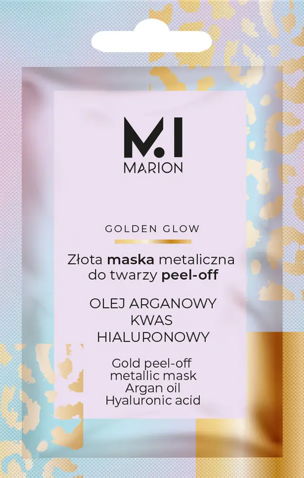 ⁨MARION Golden Glow Złota maska metaliczna do twarzy peel-off 6 g⁩ w sklepie Wasserman.eu