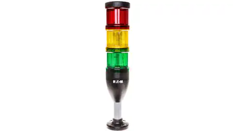 ⁨Kolumna sygnalizacyjna czerwona, żółta, zielona 24V AC/DC światło ciągłe SL7-100-L-RYG-24LED 171425⁩ w sklepie Wasserman.eu