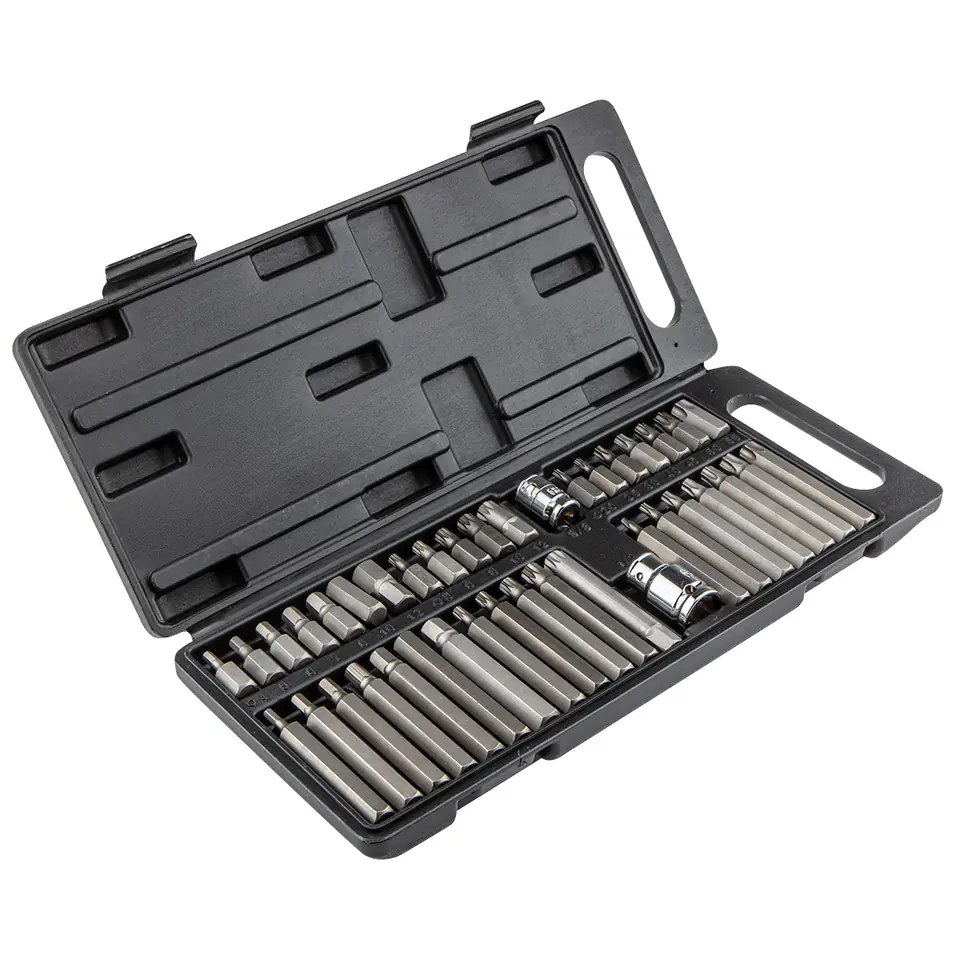 ⁨Końcówki wkrętakowe Spline, Torx, sześciokątne, zestaw 40 szt.⁩ w sklepie Wasserman.eu
