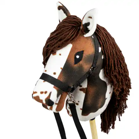 ⁨Skippi Hobby Horse - w plamy - brązowe plamki - koń na kiju - kantar⁩ w sklepie Wasserman.eu