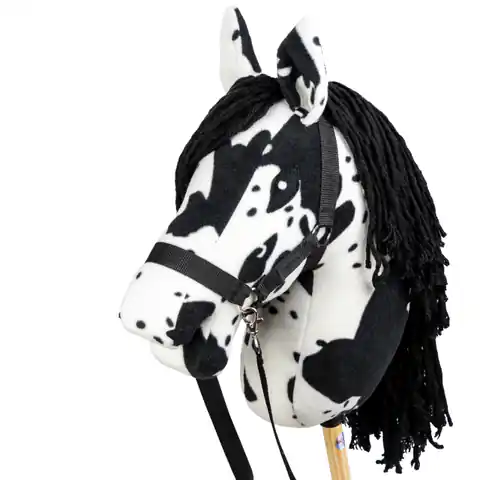 ⁨Skippi Hobby Horse - w plamy - czarne plamki - koń na kiju - kantar⁩ w sklepie Wasserman.eu