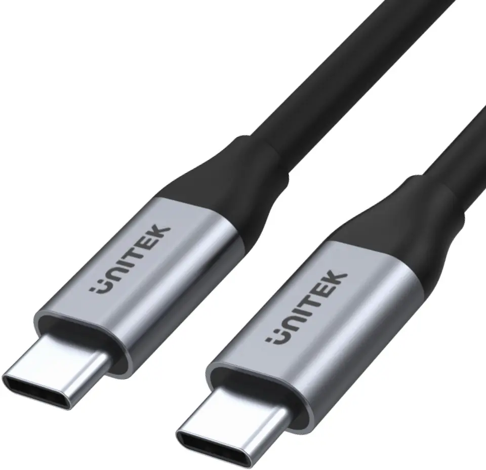 ⁨UNITEK C14082ABK USB cable 1 m USB 3.2 Gen 2 (3.1 Gen 2) USB C Black⁩ at Wasserman.eu