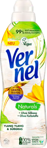 ⁨Vernel Naturals Ylang Ylang & Süßgras 32 prania⁩ w sklepie Wasserman.eu