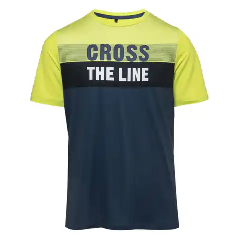 ⁨Koszulka IQ Cross The Line Cocon Jr (kolor Granatowy. Zielony, rozmiar 140)⁩ w sklepie Wasserman.eu