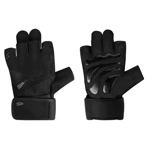 ⁨Rękawice fitnes Spokey Hikier (kolor Czarny, rozmiar L)⁩ w sklepie Wasserman.eu