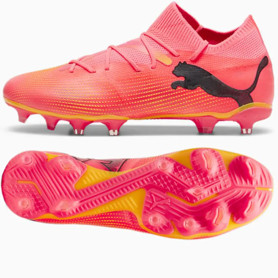 ⁨Buty piłkarskie Puma Future 7 Match FG/AG M 107715 (kolor Różowy, rozmiar 46)⁩ w sklepie Wasserman.eu