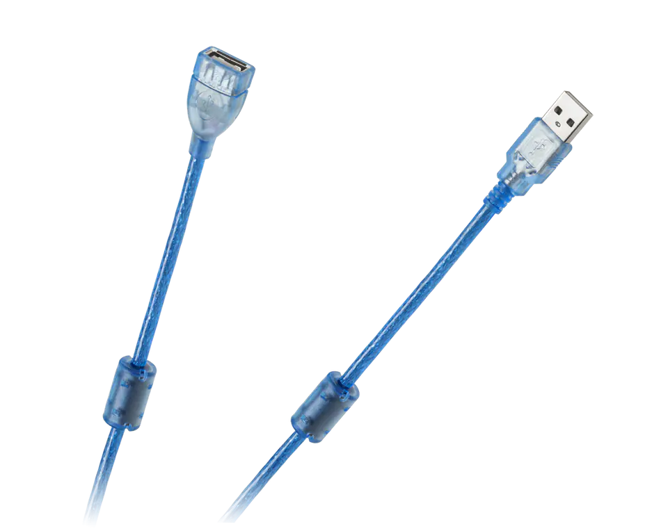 ⁨Kabel USB 2.0  Az -Am przedłużacz 5m ekran+filtr⁩ w sklepie Wasserman.eu