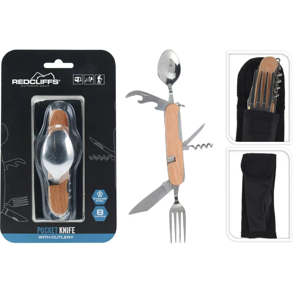 ⁨ZESTAW SURVIVALOWY TURYSTYCZNY SCYZORYK 8w1 DREWNO⁩ w sklepie Wasserman.eu