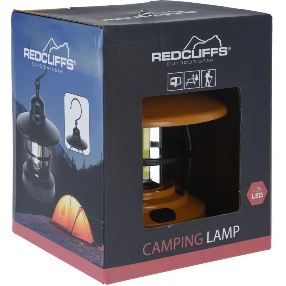 ⁨LATARKA LAMPA CAMPING BATERIE MIODOWA REDCLIFFS⁩ w sklepie Wasserman.eu