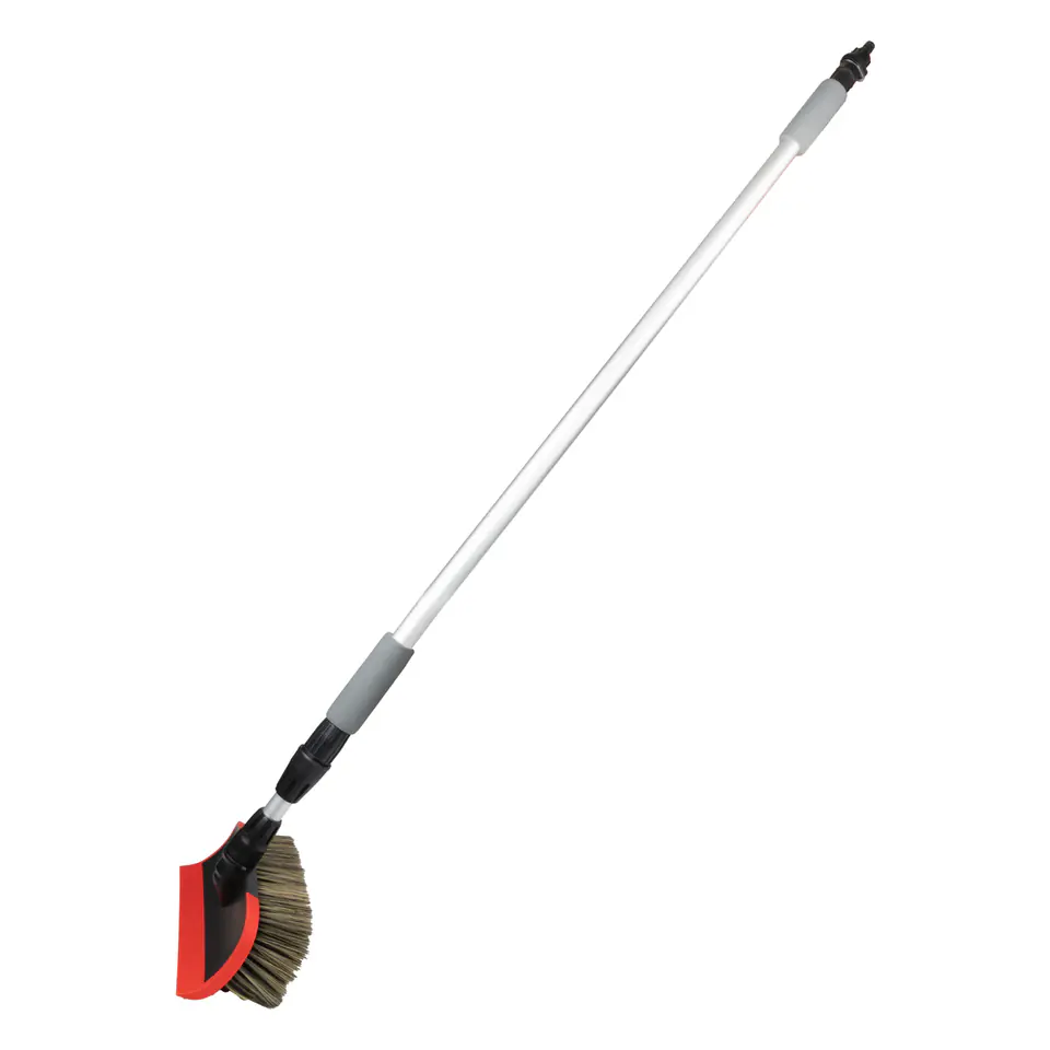 ⁨Szczotka teleskopowa przepływowa do mycia samochodu auta 97-160cm amio-03955⁩ w sklepie Wasserman.eu