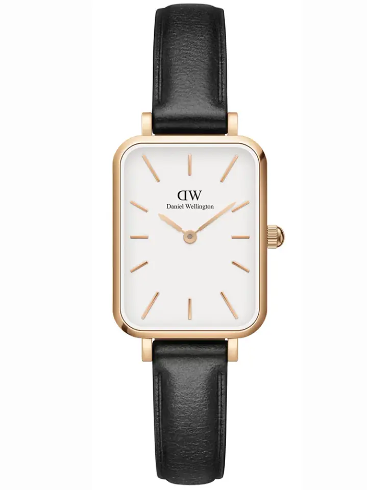 ⁨ZEGAREK DAMSKI DANIEL WELLINGTON DW00100434 - Quadro Pressed Sheffield Gold 32mm + BOX⁩ w sklepie Wasserman.eu