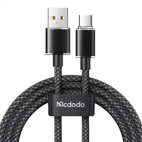 ⁨Kabel USB-A do USB-C Mcdodo CA-3650, 1.2m (czarny)⁩ w sklepie Wasserman.eu
