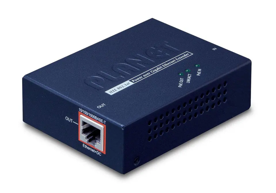 ⁨PLANET POE-E201 network extender Network transmitter & receiver Blue⁩ at Wasserman.eu