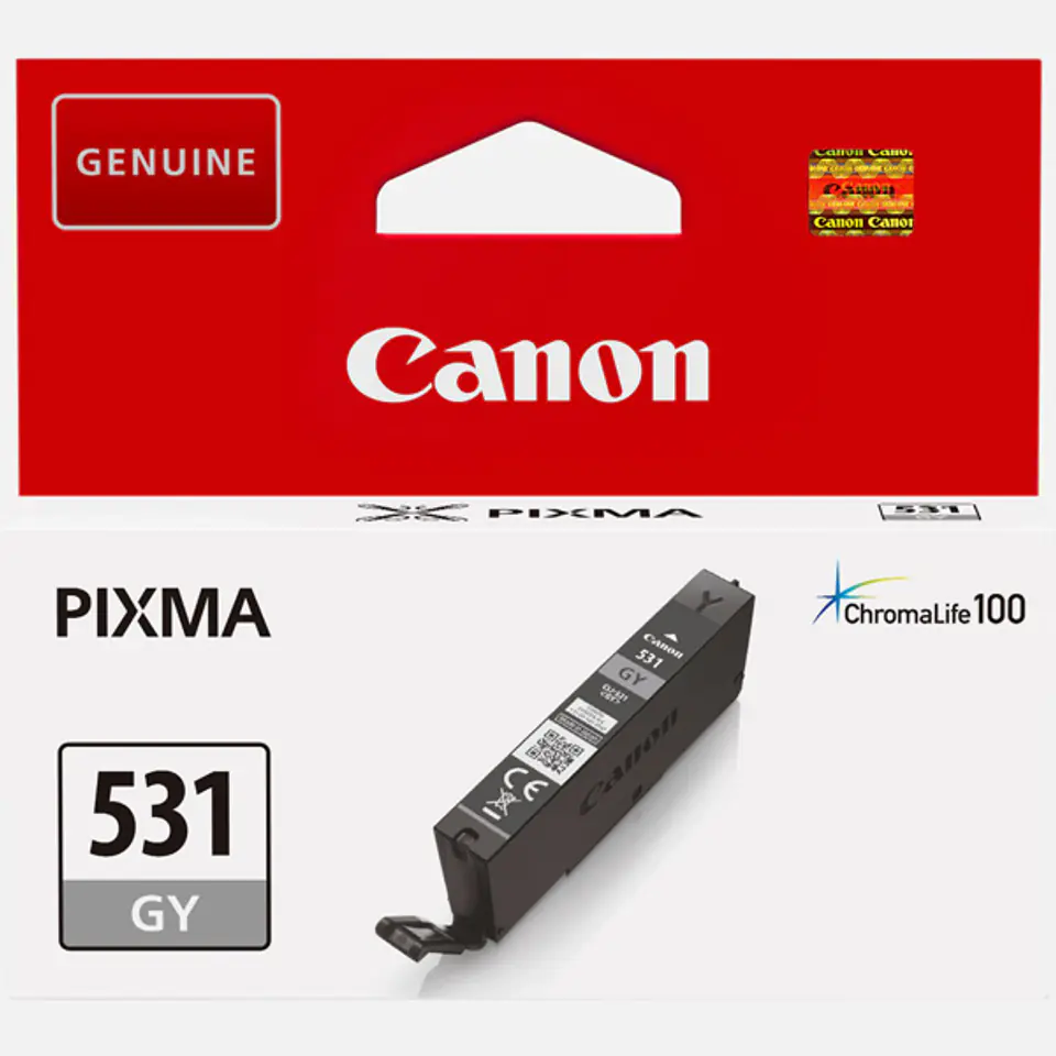 ⁨Canon oryginalny ink / tusz CLI-531 GY, 6122C001, grey, 324s⁩ w sklepie Wasserman.eu