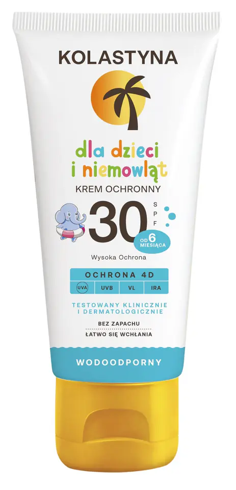 ⁨KOLASTYNA Krem ochronny dla dzieci i niemowląt SPF30  75ml⁩ w sklepie Wasserman.eu