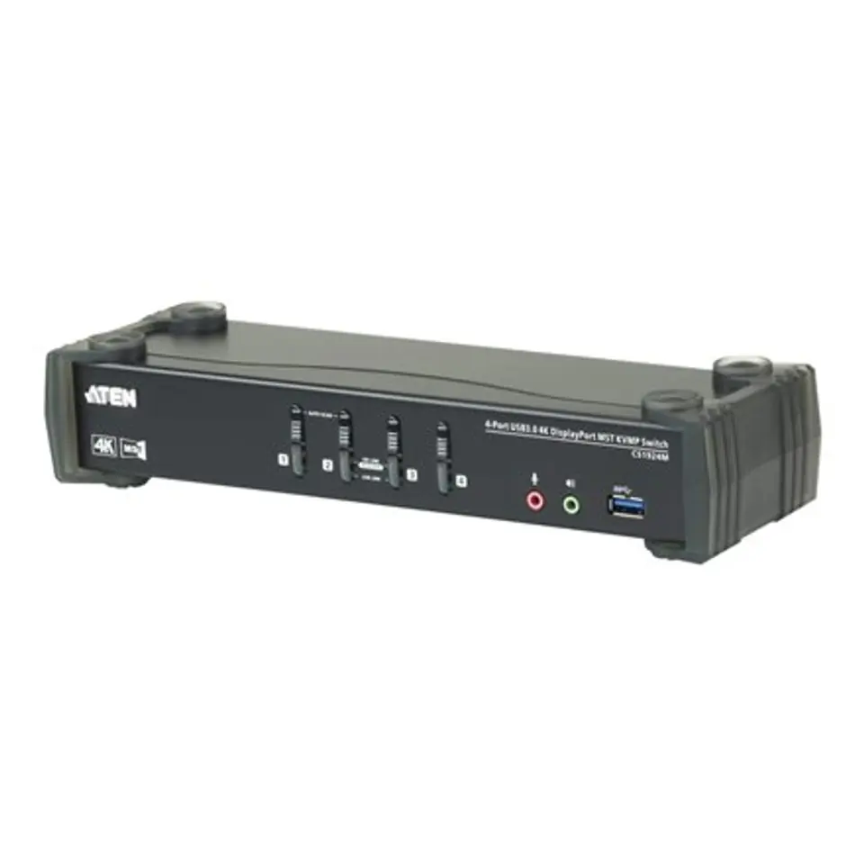 ATEN 4-Port USB 3.0 4K DisplayPort MST KVMP Switch at Wasserman.eu
