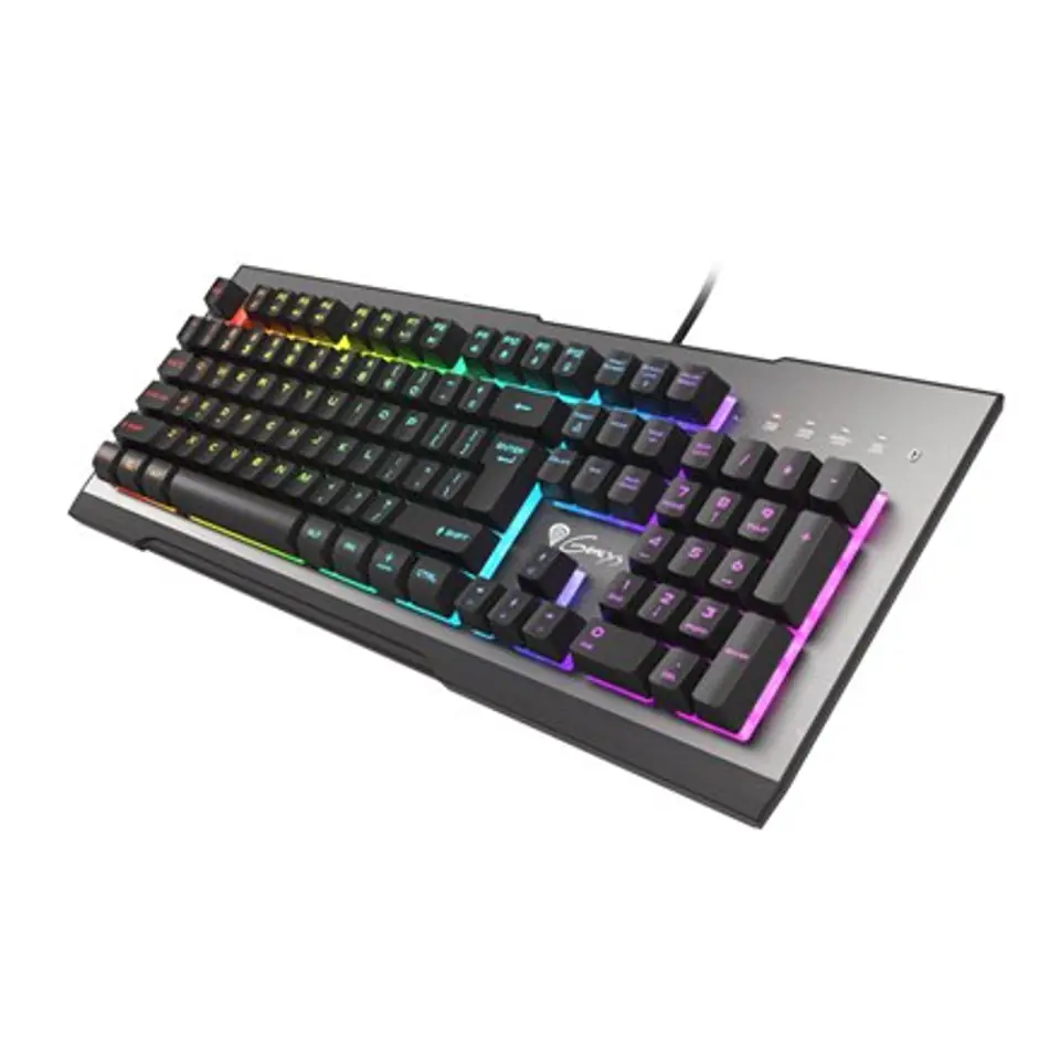 ⁨Genesis | Rhod 500 | Silver/Black | Gaming keyboard | Wired | RGB LED light | US⁩ at Wasserman.eu