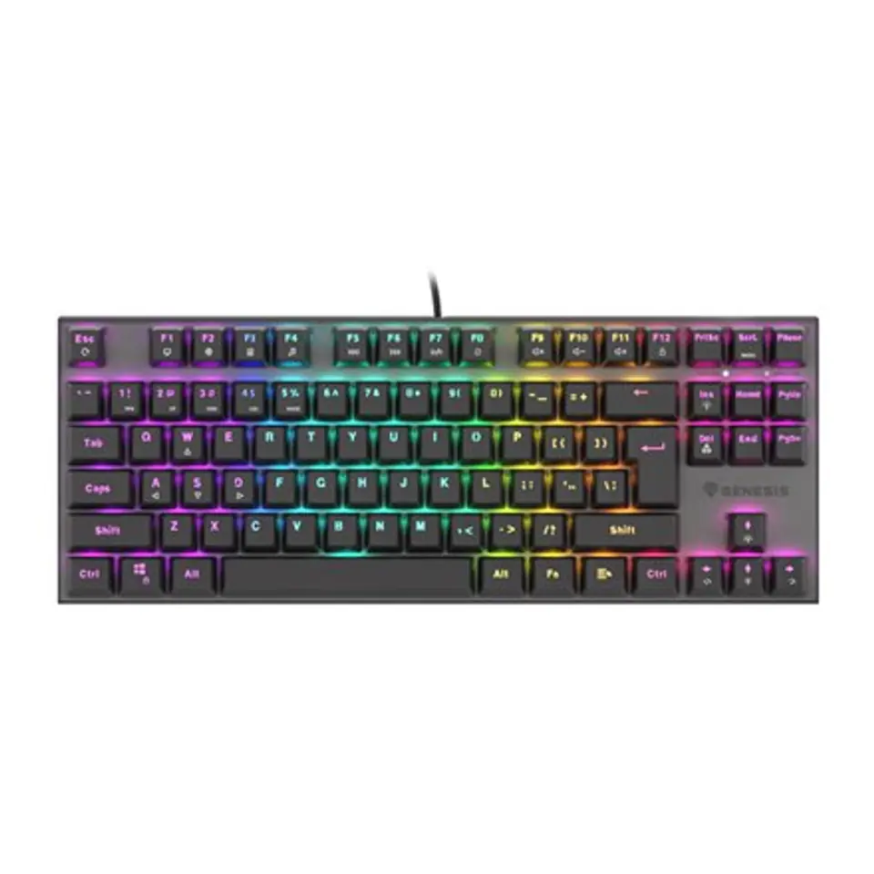 ⁨Genesis | THOR 303 TKL | Black | Mechanical Gaming Keyboard | Wired | RGB LED light | US | USB Type-A | 865 g | Replaceable "HOT SWAP" Switches⁩ at Wasserman.eu