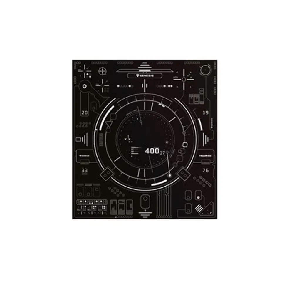 ⁨Genesis Tellur 400 Square Hud Floor Mat | Black⁩ at Wasserman.eu