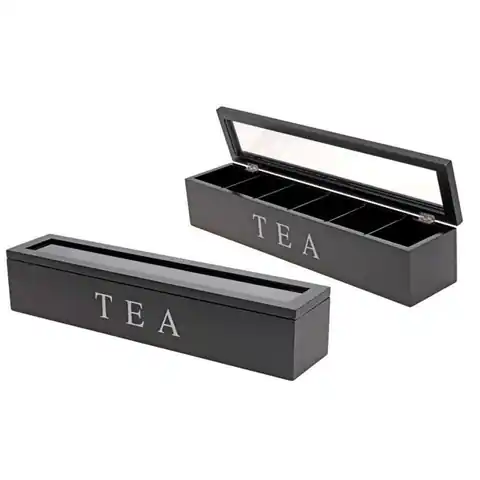 ⁨Pudełko na herbatę Tea Box, 6 przegródek⁩ w sklepie Wasserman.eu