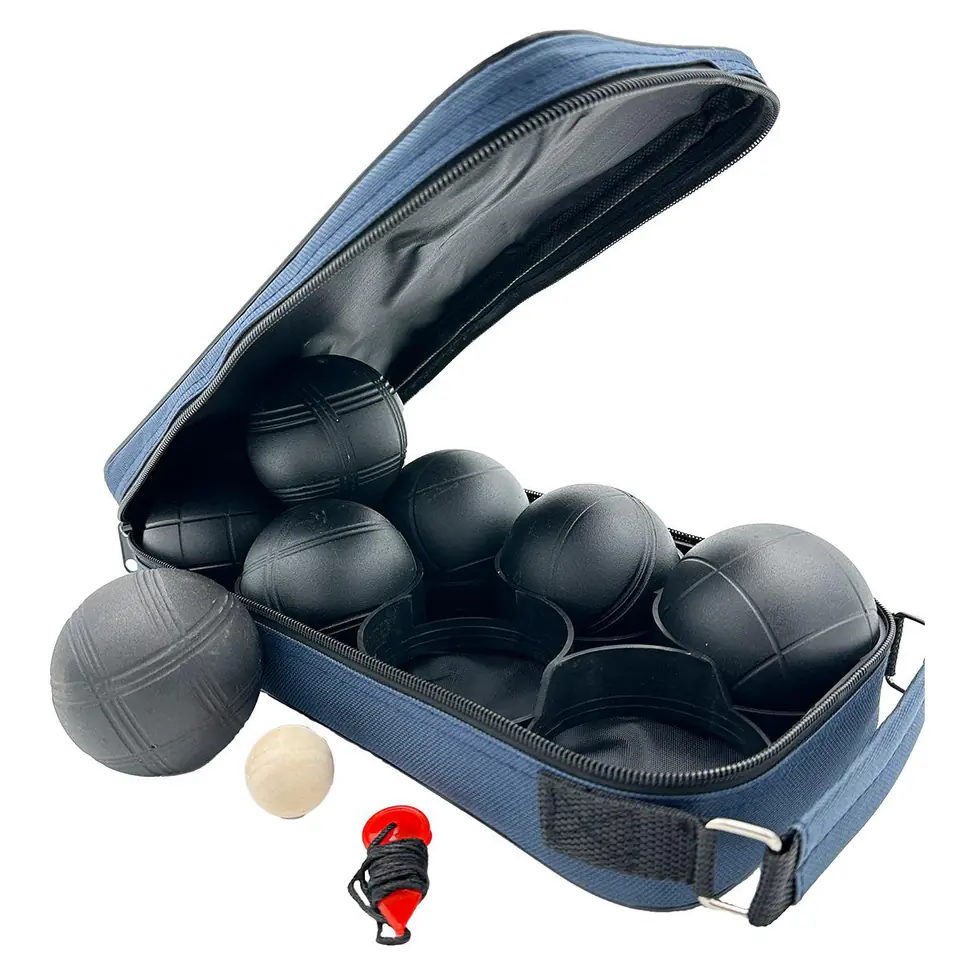 KULE DO GRY 8 SZT- BOULE PETANQUE CZARNE POKROWIEC ENERO PRO w sklepie Wasserman.eu
