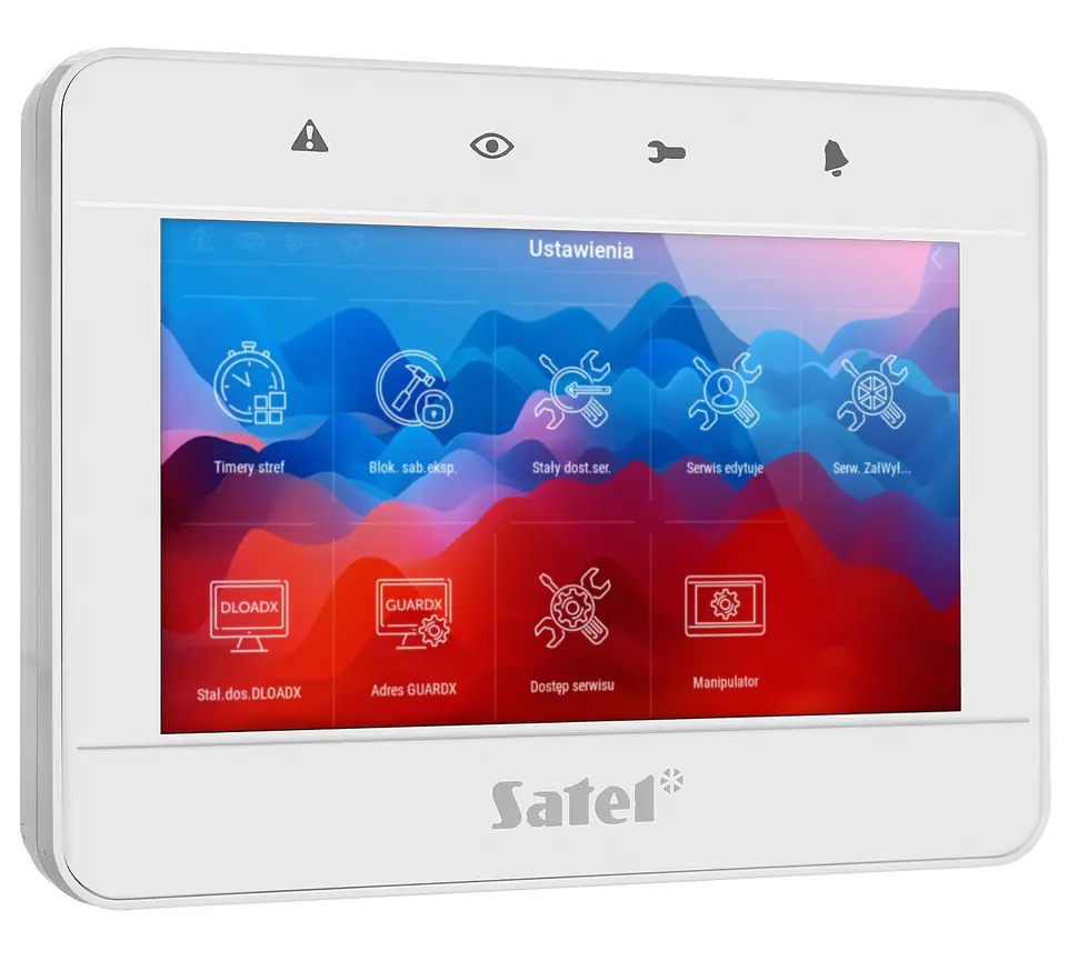 ⁨SATEL 4.3" touch screen keypad INT-TSG2R-W white⁩ at Wasserman.eu