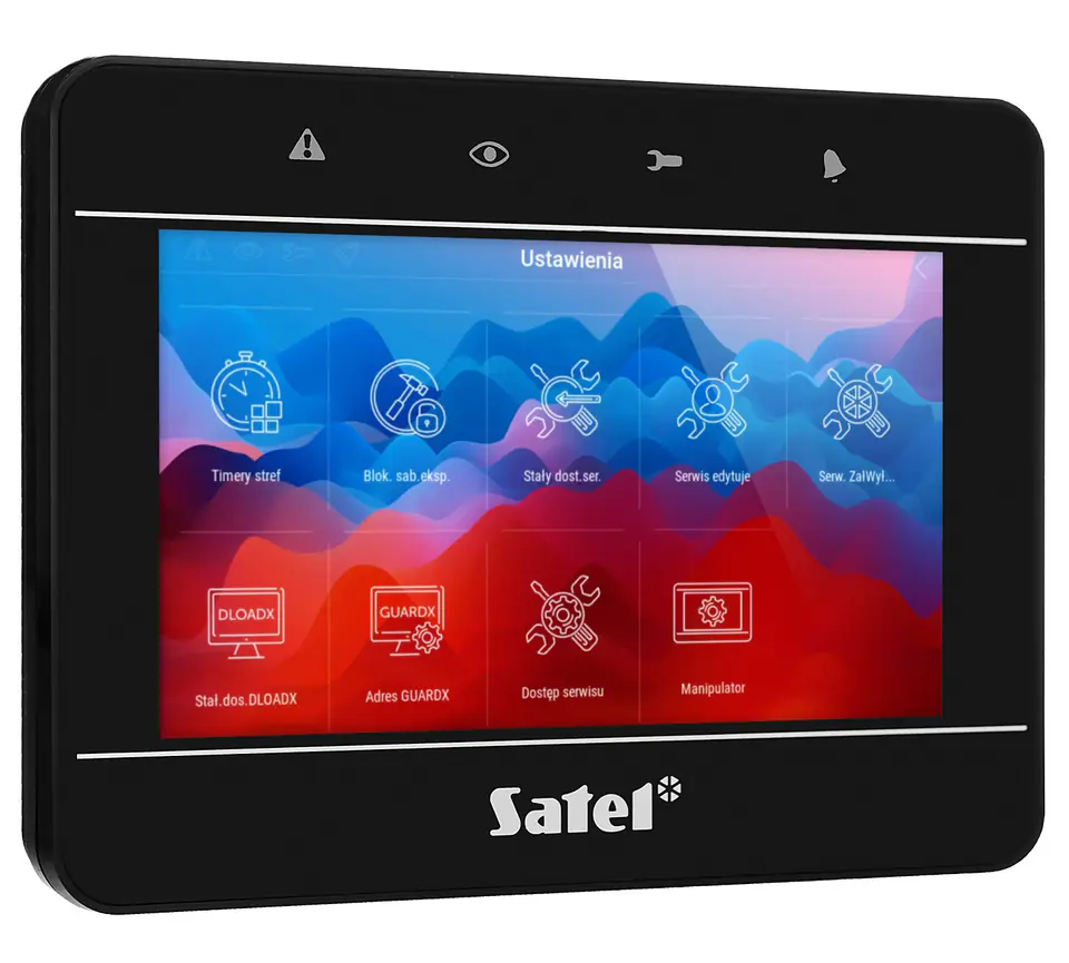 SATEL 4.3" touch screen keypad INT-TSG2R-B black at Wasserman.eu