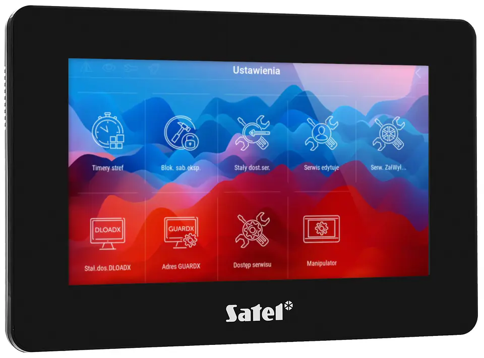 ⁨SATEL 7" INT-TSH2R-B touch screen keypad black⁩ at Wasserman.eu