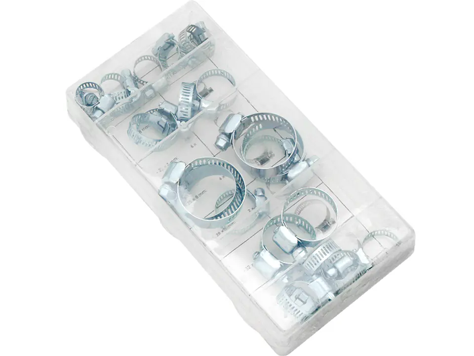 ⁨Zestaw opasek zaciskowych metalowych 26sztuk⁩ w sklepie Wasserman.eu