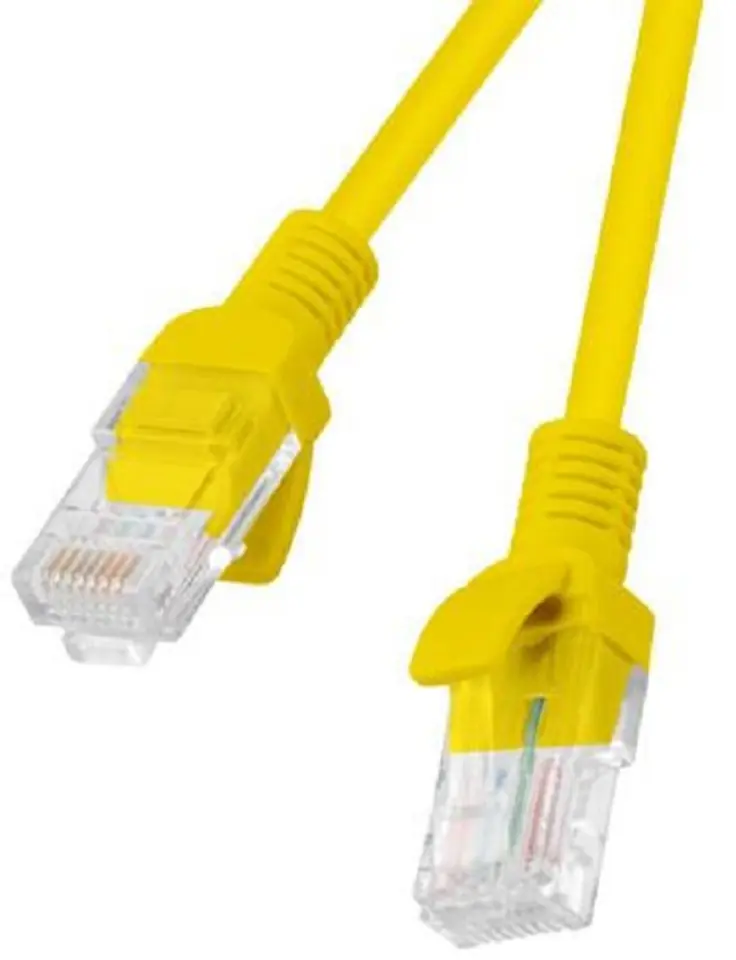 ⁨Lanberg Patchcord RJ45, cat. 6, UTP, 10m, yellow⁩ at Wasserman.eu