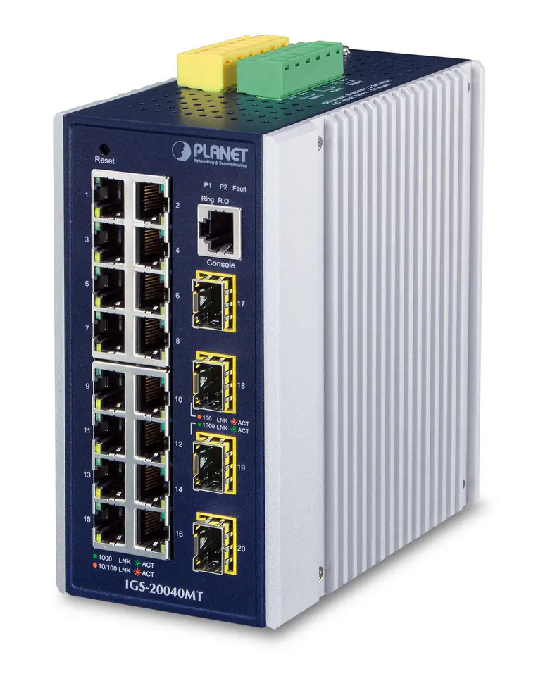 Planet IP30 Industrial 16* 10/100/100 w sklepie Wasserman.eu